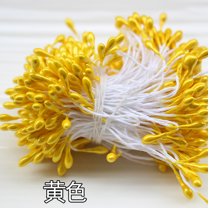 3mm 手工DIY花朵材料花心手工花配件花蕊珠光花蕾 发簪发夹花心 - 图3