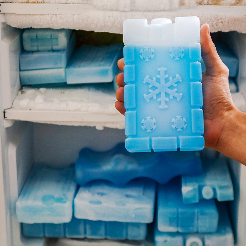 冰板反复使用冷风机冰晶制冷冰盒蓝冰长方形钓鱼冰袋空调扇冰晶盒