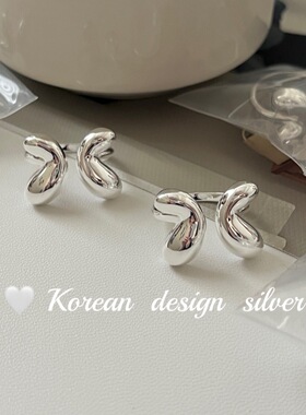 韩国南大门小众设计银饰品S925纯银甜美简约百搭蝴蝶开口戒指