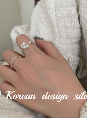 2025新款精巧小清新银饰品 S925纯银精巧葡萄戒指女款 开口可调节