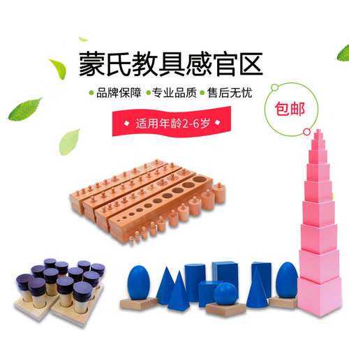 蒙台蒙特梭利教具蒙氏88件套装幼儿园木制早教玩具榉木专业国际版 - 图3