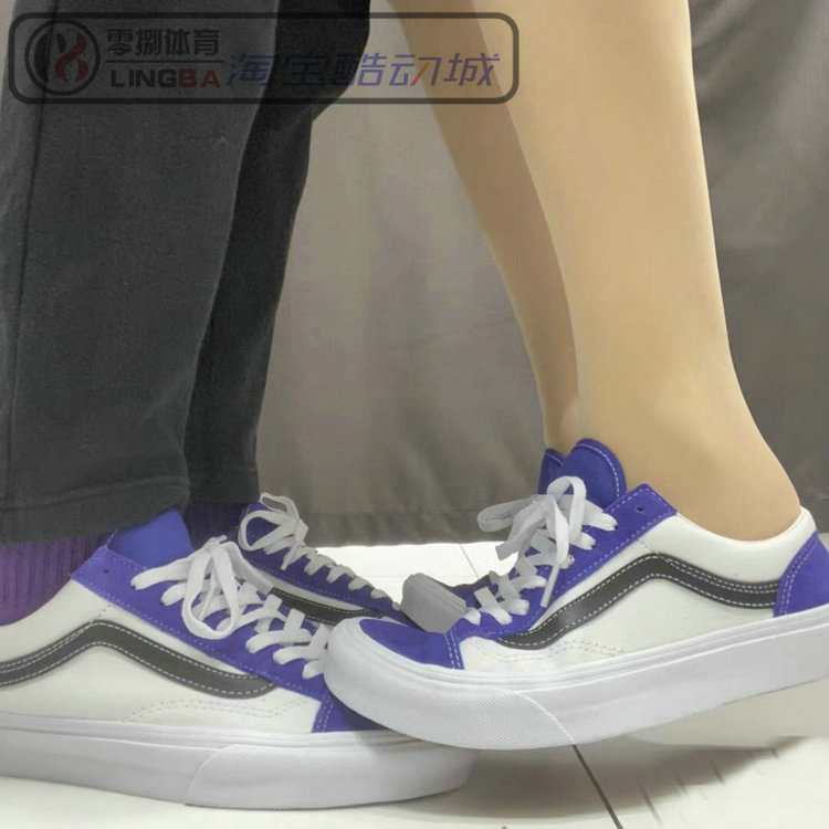 VANS Style36男女白蓝拼接低帮休闲帆布板鞋VN0A54F69YG/3DZ3WZ9-图1