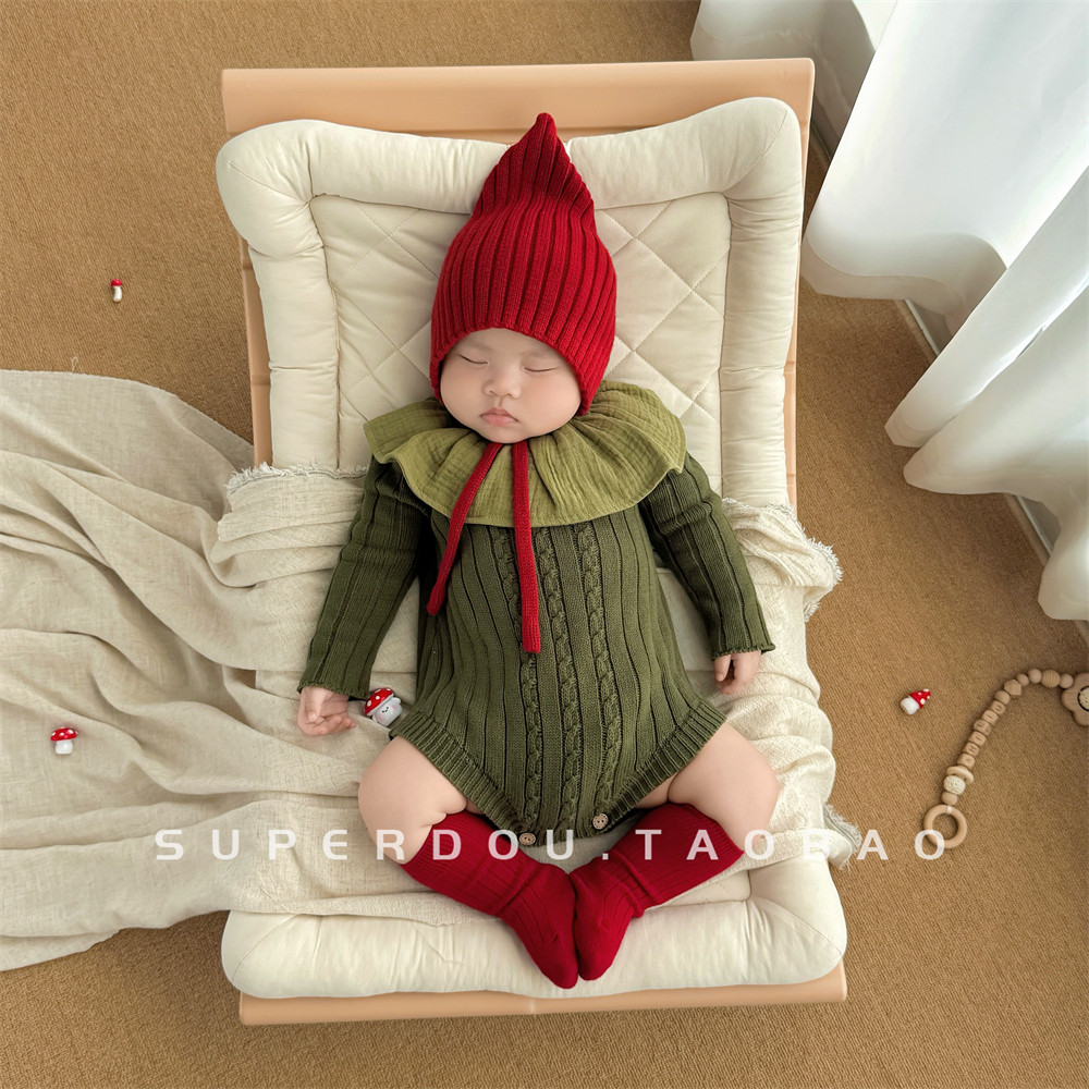 婴儿连体衣春秋款宝宝毛衣春款韩系洋气婴幼儿穿搭针织包屁衣满月,淘宝优惠券,粉丝福利购,淘宝优惠卷