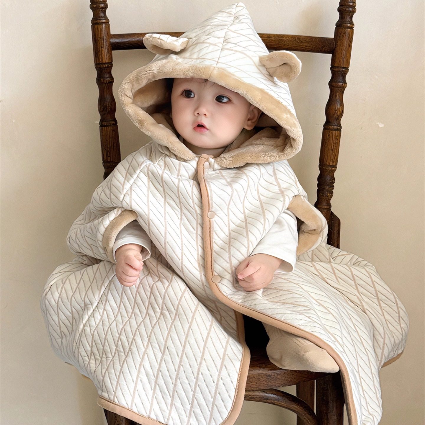 婴儿衣服秋冬季外出服男宝宝连帽斗篷外套婴幼儿保暖披风外出抱衣,淘宝优惠券,粉丝福利购,淘宝优惠卷