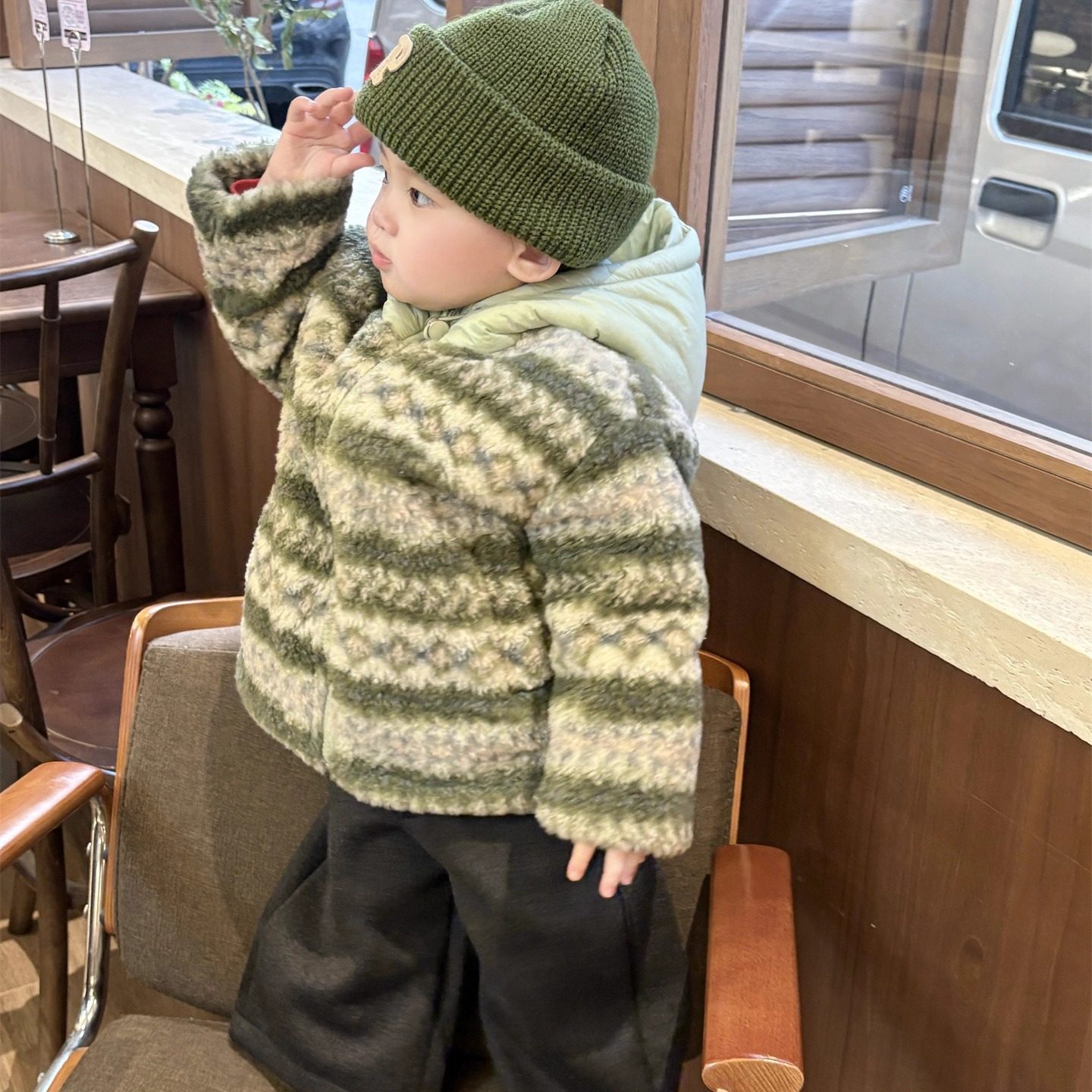 宝宝冬季外套洋气时髦婴儿衣服冬装加绒加厚连帽上衣冬款外出服潮,淘宝优惠券,粉丝福利购,淘宝优惠卷