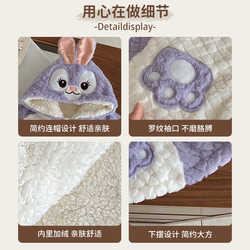 女宝宝外出服冬季加绒加厚连帽外套婴幼儿保暖斗篷百天挡风披肩冬,淘宝优惠券,粉丝福利购,淘宝优惠卷