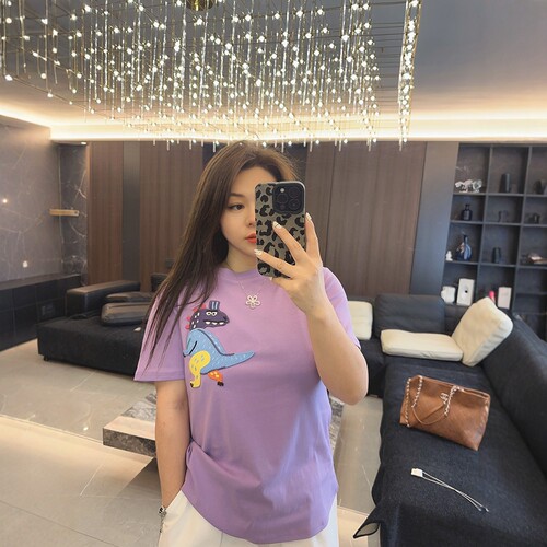 清新减龄 大码女装胖mm春夏装新款2025年短袖半袖t恤上衣打底宽松 - 图0