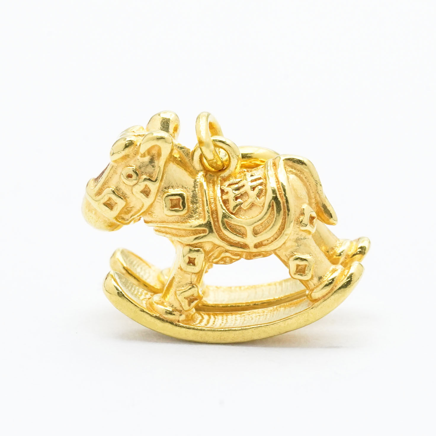 【严选】18k金马上有钱配件女小众马年限定款DIY配饰不脱模WT0374,淘宝优惠券,粉丝福利购,淘宝优惠卷