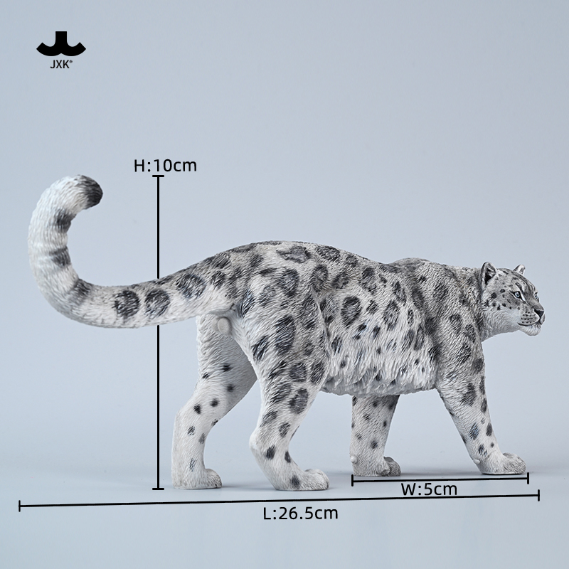 预售JXK雪豹花豹手办1/6仿真豹子金钱豹野生动物模型潮流玩具摆件 - 图0