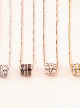 2024新款不掉色加长钛钢项链女长款防过敏小众设计ins小蛮腰吊坠