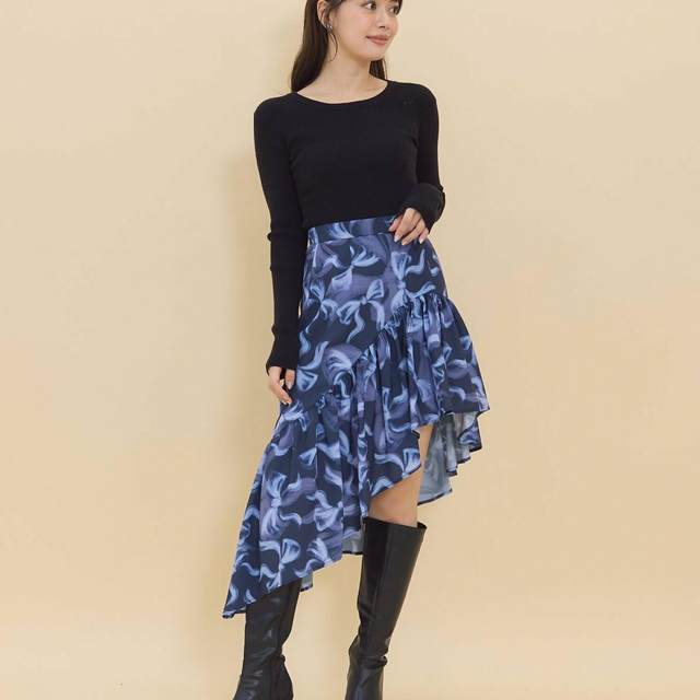 Japanese expensive niche design smart irregular skirt