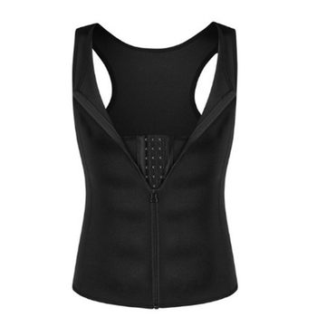 Plus size ຂອງຜູ້ຊາຍ sauna suit tummy control vest sports vest corset neoprene bodysuit YR