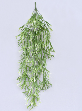 仿真大枝鹿角叶植物塑胶壁挂叶子