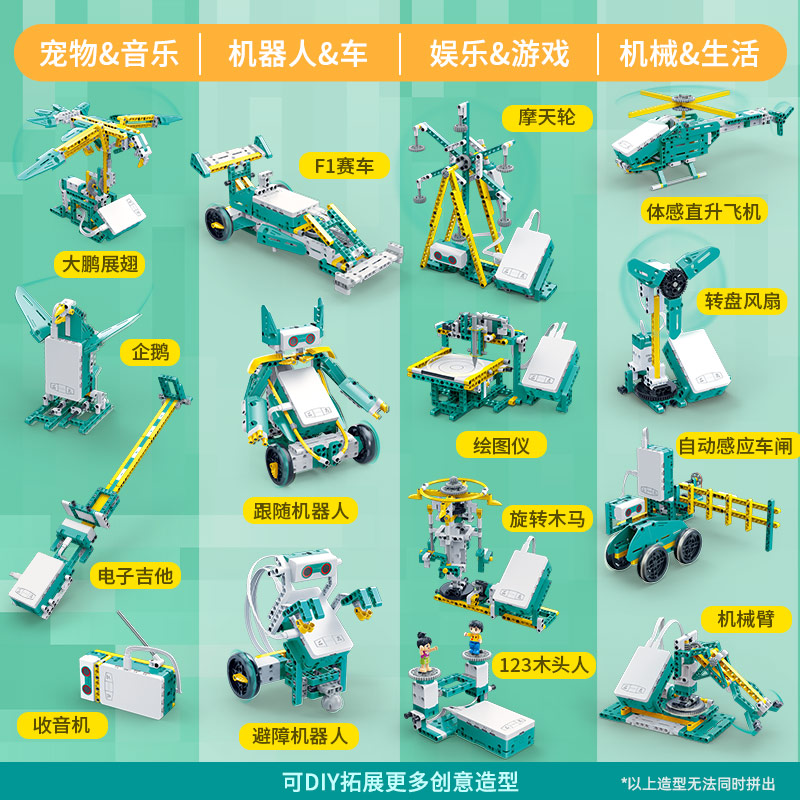 邦宝少儿编程机器人电动积木小学生科教积木蓝牙遥控车礼物ET631 - 图1