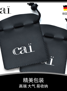 凯翼cai时尚多层嘻哈皮绳男士手工制作黑色手链925银手绳饰品礼物