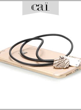 cai皮质挂绳男士百搭配饰吊坠