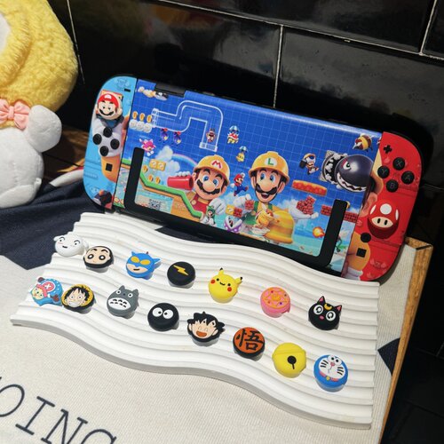 新款switch2摇杆帽任天堂硅胶NS2蘑菇头摇杆套卡通手柄摇杆保护帽 - 图1