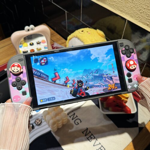 新款switch2摇杆帽任天堂硅胶NS2蘑菇头摇杆套卡通手柄摇杆保护帽 - 图0