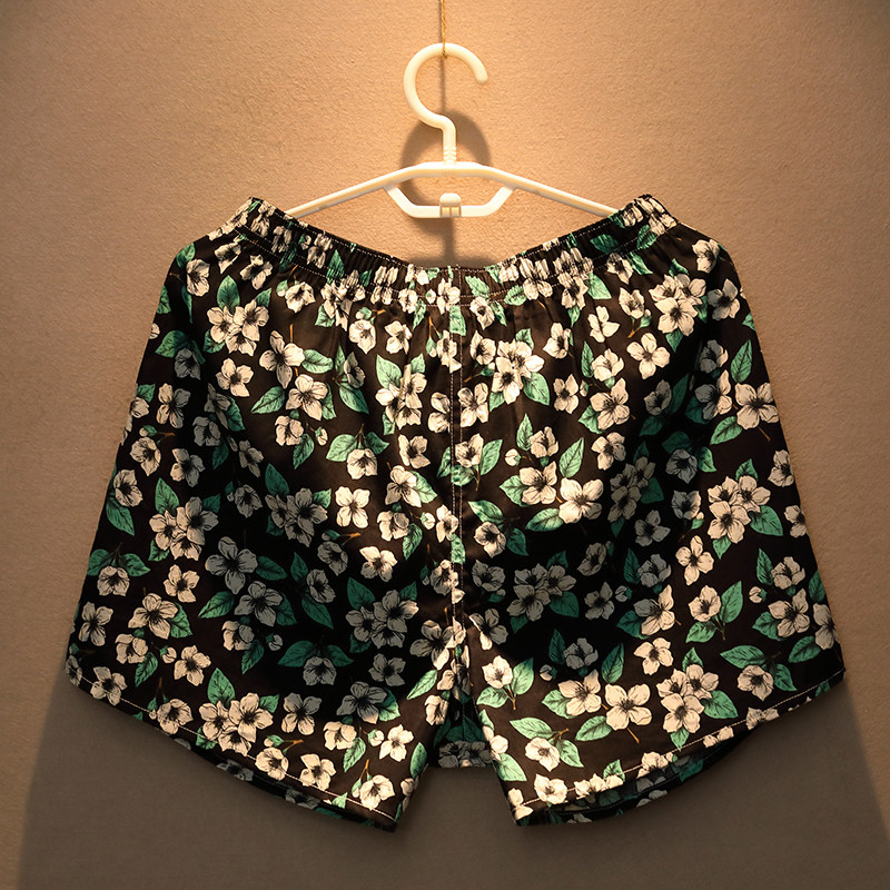 宽松男士内裤平角阿罗裤衩纯棉舒适居家睡裤休闲时尚四角短裤头,淘宝优惠券,粉丝福利购,淘宝优惠卷