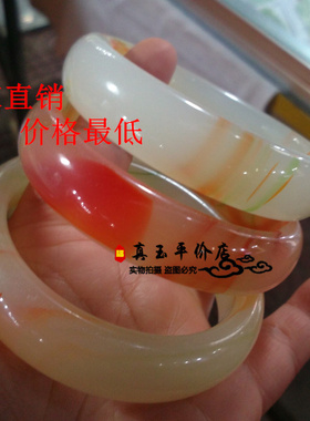 加宽加厚绿色仿玉玻璃手镯