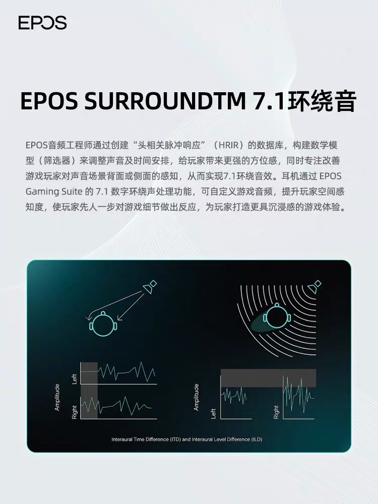 EPOS/音珀 GSP370头戴式游戏耳机 电竞耳机 无线降噪 电脑耳麦 - 图3