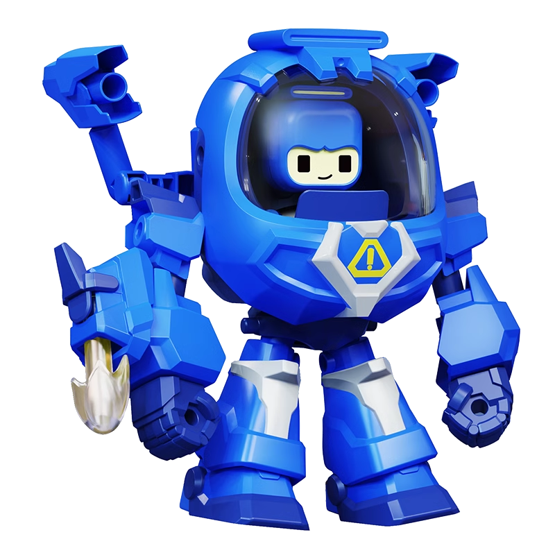 百变布鲁可超能版先锋小队布布鲁鲁可可战队布鲁克积木人玩具男孩 - 图1