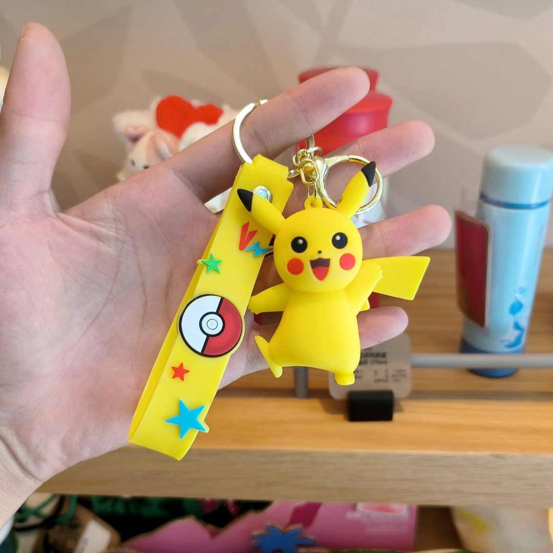 卡通宝可梦钥匙扣可爱皮卡邱挂件学生书包挂饰儿童玩具汽车钥匙链,淘宝优惠券,粉丝福利购,淘宝优惠卷