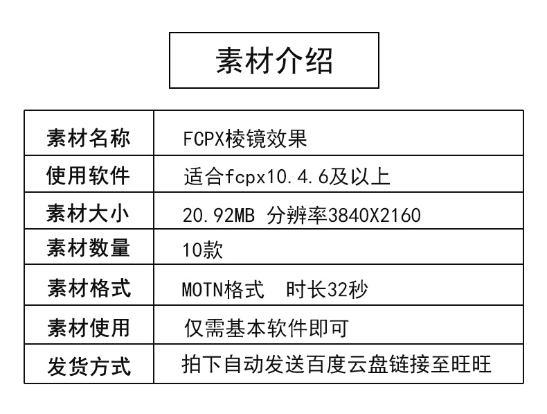 FCPX棱镜效果色差效果视频m1插件模板素材特效模版finalcutpro - 图0