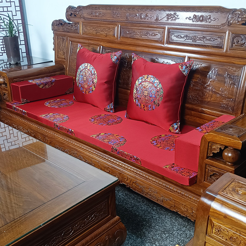 新中式古典红木沙发垫防滑实木餐椅沙发海绵垫沙发棕垫卡口椅坐垫,淘宝优惠券,粉丝福利购,淘宝优惠卷