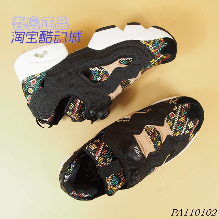 锐步REEBOK PUMP FURY 男女透气增高充气跑步鞋 DV3695 BD3095 - 图2