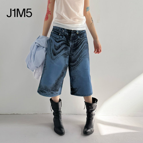 J1M5买手店 CAMPERLAB 25春夏  扭曲牛仔短裤 设计师品牌 - 图2