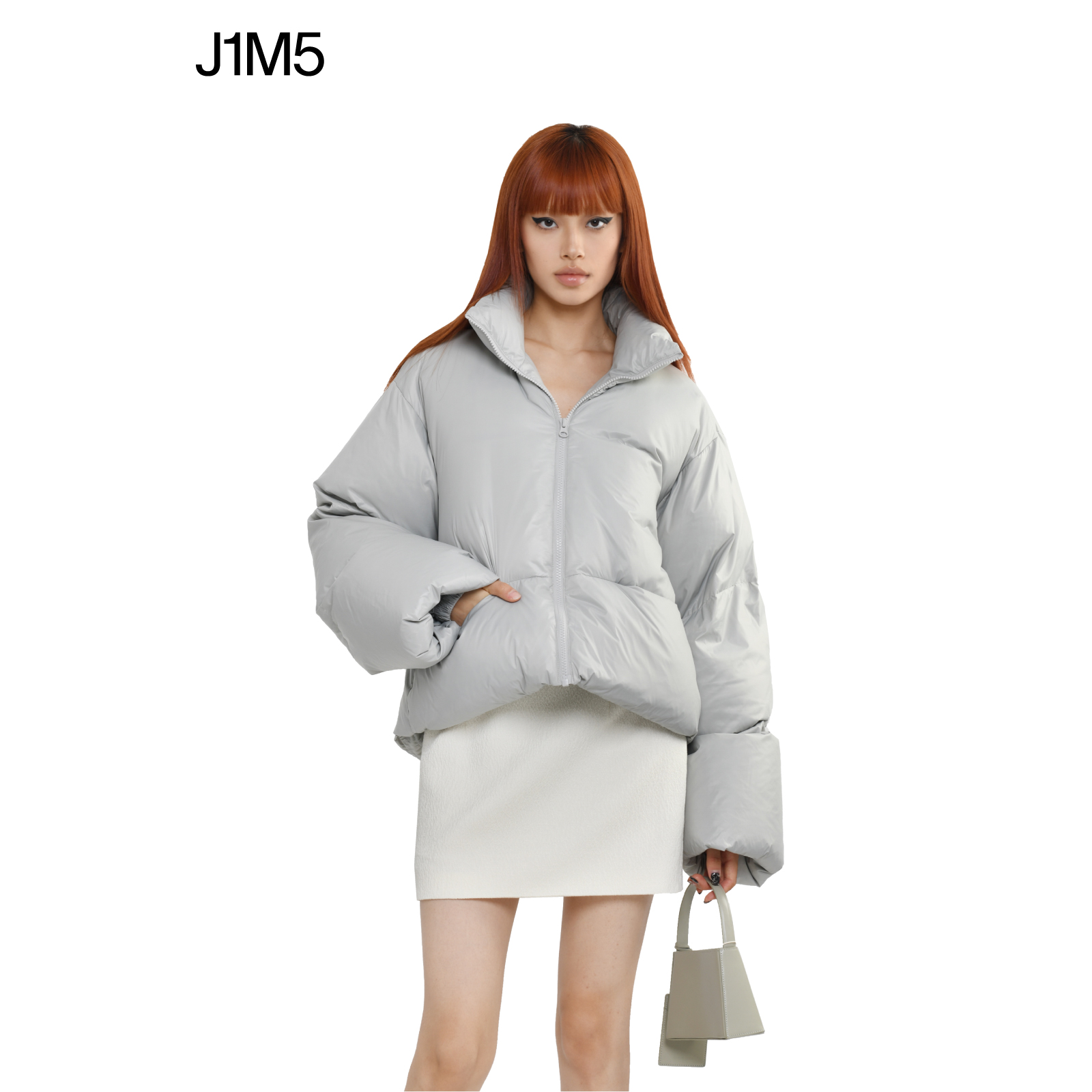 J1M5买手店 LOW CLASSIC 23秋冬新品立领短款羽绒服设计师品牌 - 图0