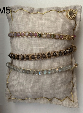 宝石编织手链/石编织戒指/项链