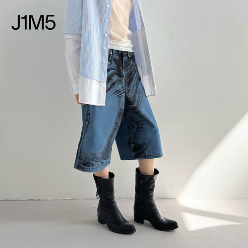 J1M5买手店 CAMPERLAB 25春夏  扭曲牛仔短裤 设计师品牌 - 图0