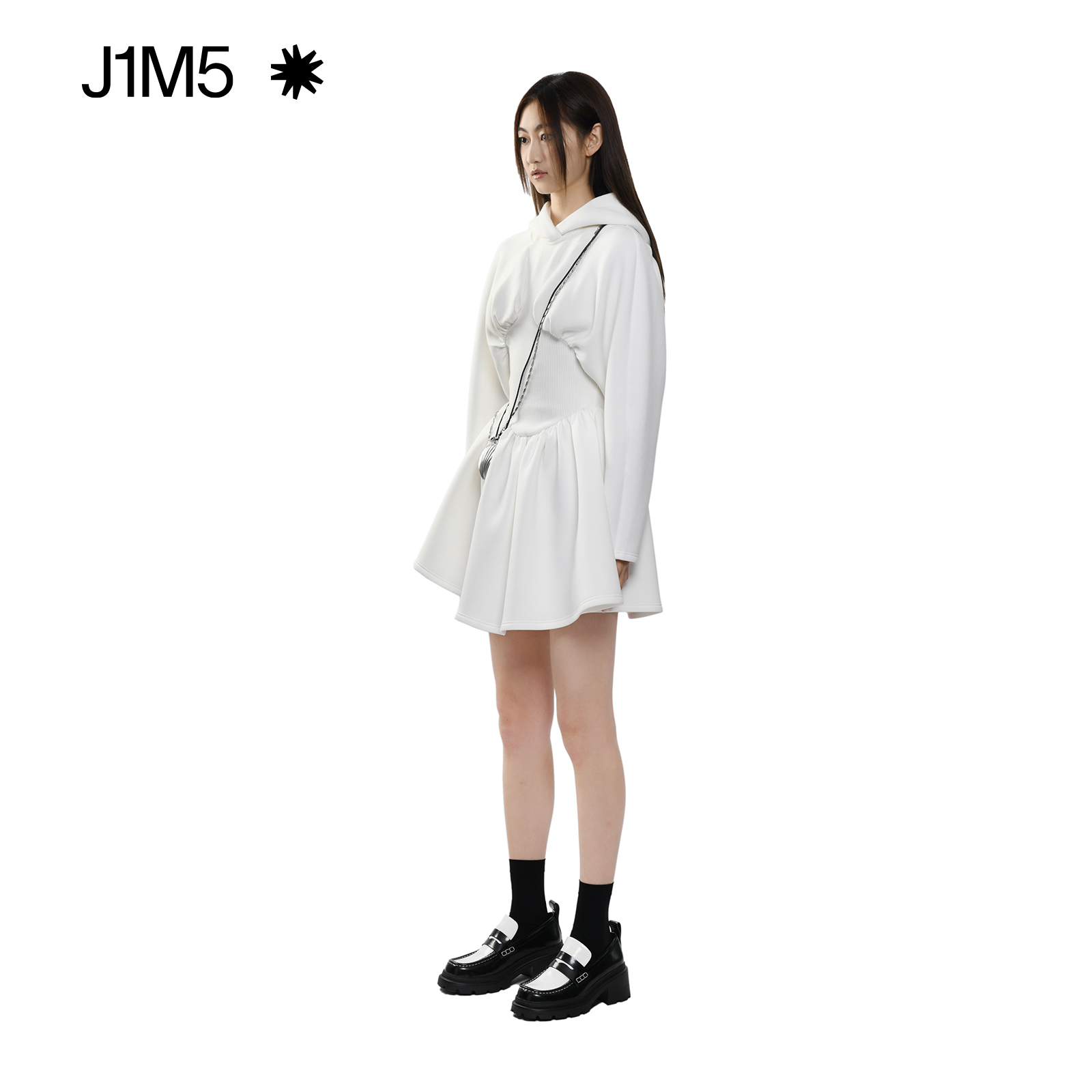 J1M5买手店 DEEPMOSS 22秋冬新品 空气层束腰连衣裙秋冬新设计 - 图1