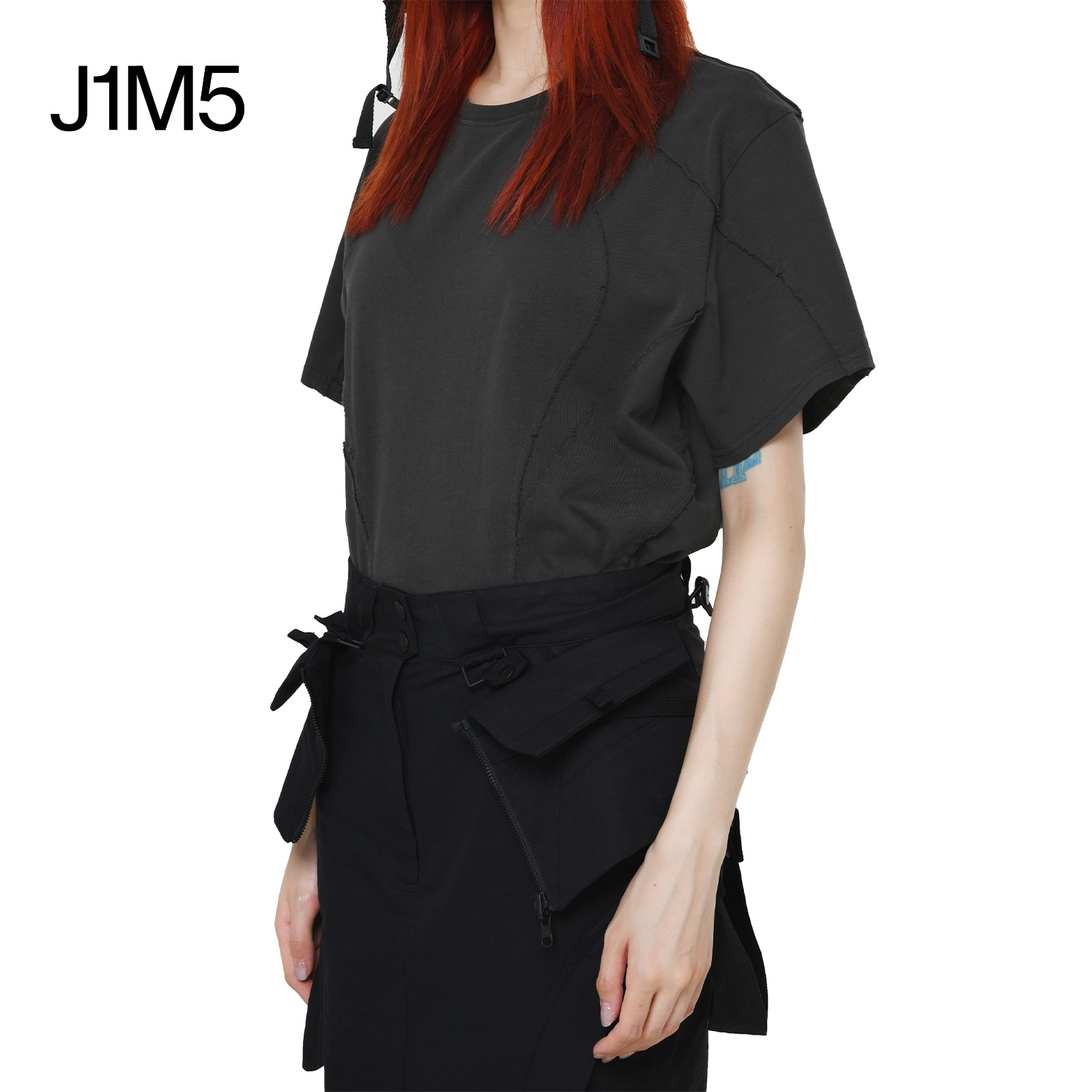 J1M5买手店 HYEIN SEO 23AW新品水洗染色T恤设计师品牌 - 图2