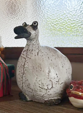 超萌鸭子家居花园美式乡村装饰品