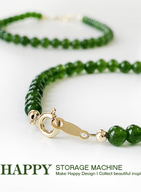 HAPPY原创设计玉髓小绿珠手链