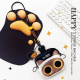 HAPPY ຕົ້ນສະບັບທີ່ຫນ້າຮັກ Siamese cat carry-on bag coin purse portable students portable all-match headphones sundry storage