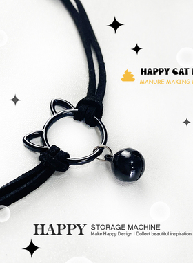 HAPPY合金暗黑猫咪铃铛
