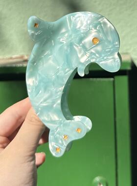 猫头但是鹰日系可爱海豚醋酸鲨鱼抓夹简约百搭个性抓夹