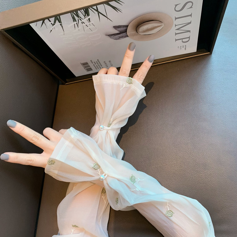 冰袖夏季防晒手套户外护臂手臂袖防紫外线骑车开车袖珍珠冰丝袖套,淘宝优惠券,粉丝福利购,淘宝优惠卷