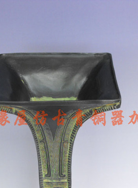 方形花瓶仿古风摆件客厅工艺品