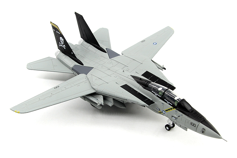 AMER 美国海军F-14A雄猫战斗机骷髅头中队 F14成品飞机模型1/100 - 图1