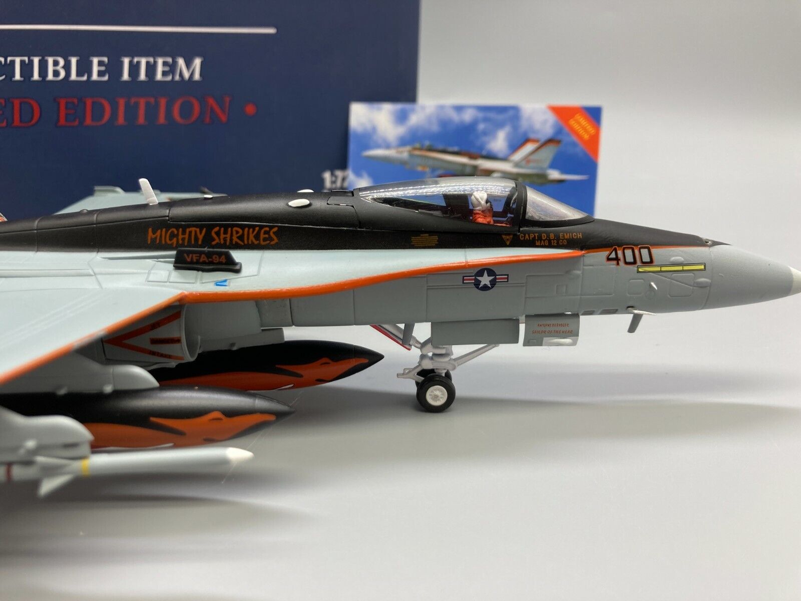 Witty 美国海军F/A-18C大黄蜂战斗机 VFA-94中队 F18飞机模型1/72 - 图0