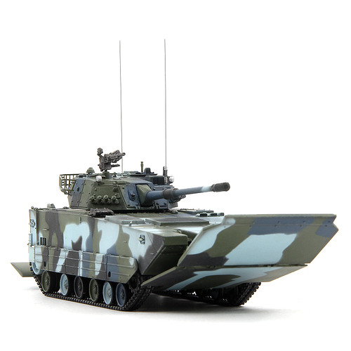 UNISTAR 中国ZLT-05式两栖装甲突击炮海洋四色 成品战车模型1/72_虎窝淘