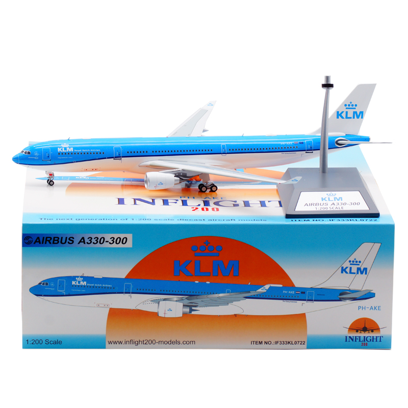 Inflight KLM荷兰航空空客A330-300 PH-AKE成品合金飞机模型1/200-图3