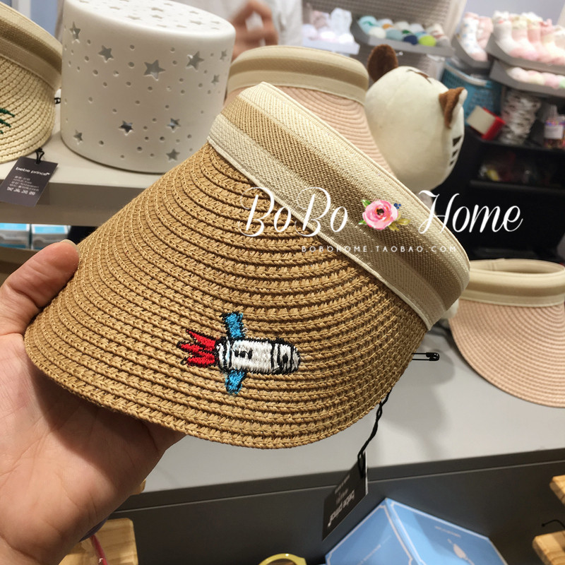 韩国bebe prince儿童帽子 防晒空顶沙滩帽遮阳帽小童渔夫帽太阳帽,淘宝优惠券,粉丝福利购,淘宝优惠卷