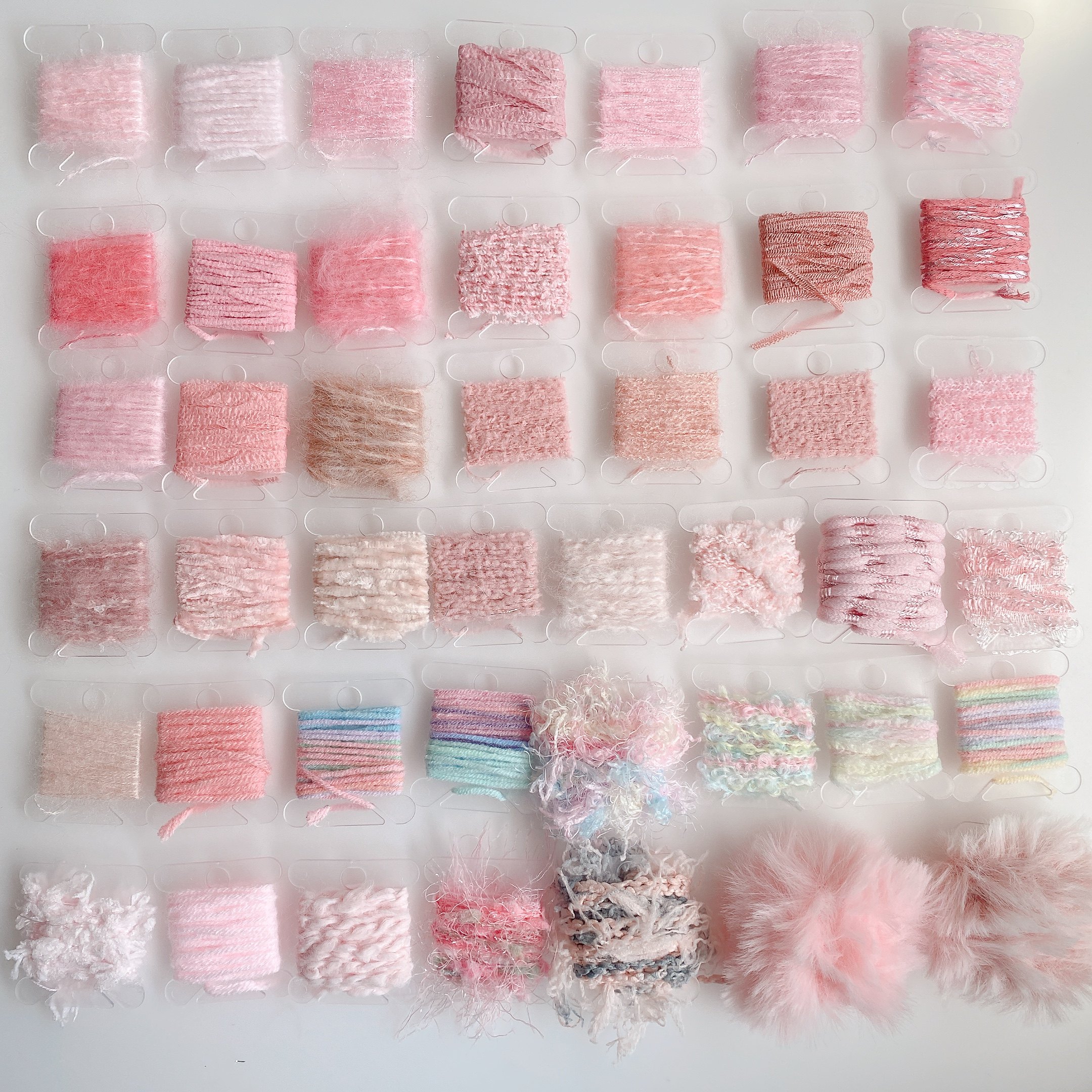 粉色系手混线小样藏族脏鞭发绳文玩头饰原创辅料DIY配件迷你线板,淘宝优惠券,粉丝福利购,淘宝优惠卷