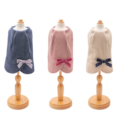 Осенний шерстяной жилет, милая майка топ с бантиком, куртка